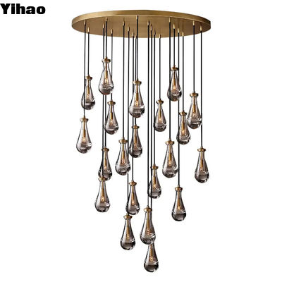 comprar Sala de estar chuva moderna redonda casa de campo vintage candelabro 47' fabricação em linha