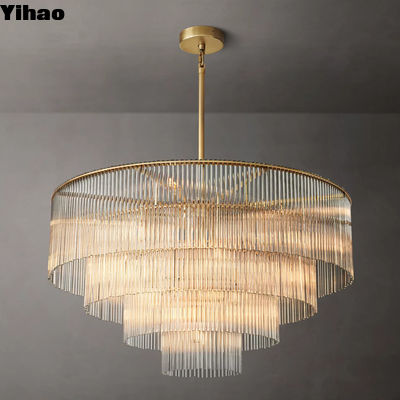 comprar Lâmpadas de cristal de vidro de cobre Amadeo Lâmpadas redondas fabricação em linha