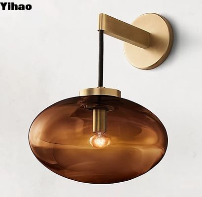 comprar Lâmpadas de parede para casa Lâmpadas de parede decorativas com latão e método de instalação de parafuso fabricação em linha