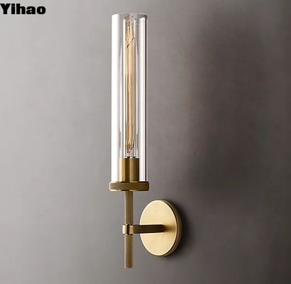 comprar Lâmpadas de parede decorativas de acabamento de latão para interiores com faixa de tensão 85-265V à venda fabricação em linha