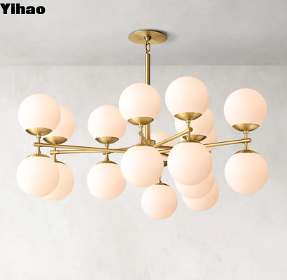 comprar Cristal RH Moderno candelabro Chrome Finish 8 luzes Copo de lâmpada fabricação em linha