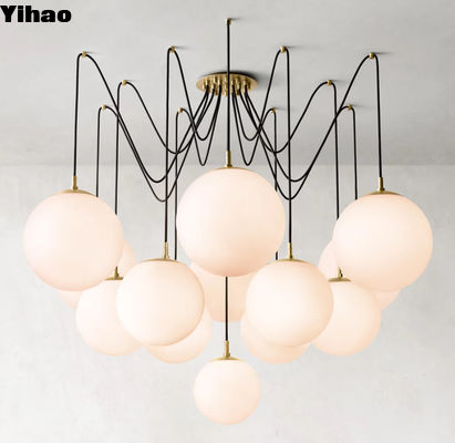 comprar RH Iluminação Vidro Níquel Cristal Lustreiros Com Quadro de Latão fabricação em linha