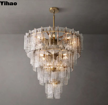 comprar Vidro de latão Antigo Bronze Finish Vintage Farmhouse Lustreiro 110-220V fabricação em linha