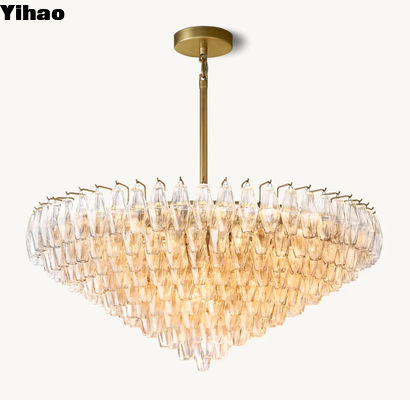 comprar Iluminação de vidro do candelabro Modernas luzes de LED do saguão 60 watts fabricação em linha