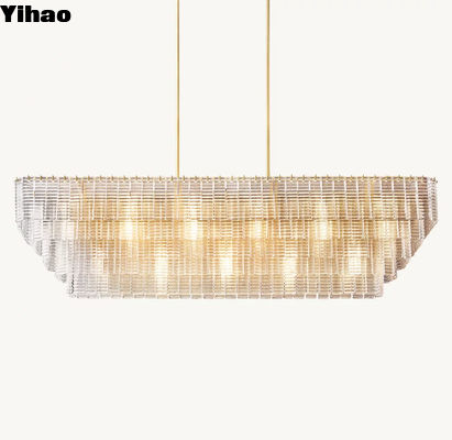 comprar lâmpada incandescente retangular de latão candelabro de teto 85 a 265 volts fabricação em linha