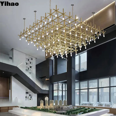 comprar E12/E14 Bulbs Hotel Lobby Lustreiro Metal Lustreiro Moderno fabricação em linha