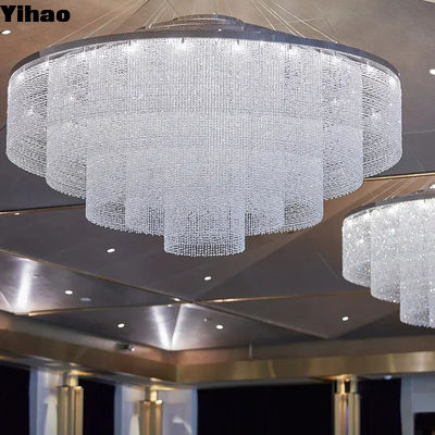 comprar OEM Tecto montado grandes candelabros de lobby de hotel para tetos altos fabricação em linha