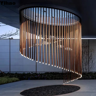 comprar lâmpada LED grande teto alto hotel lobby candelabro 110V a 240V fabricação em linha