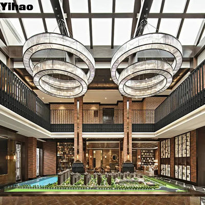 comprar Lâmpadas personalizadas Hotel Lobby Lâmpadas de cadeia Lâmpadas modernas com fonte de luz E12 fabricação em linha