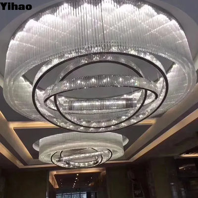 comprar E14 / E12 Hotel Lobby Lustreiro Local de casamento Lustreiro Com Lâmpada de Cristal fabricação em linha