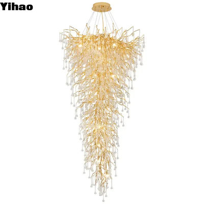 comprar Lâmpada incandescente de bronze, cristal, lustre, teto, com fio fabricação em linha
