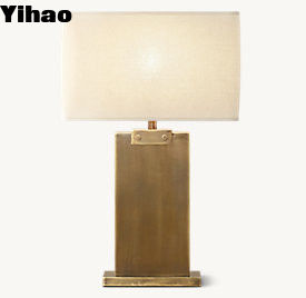 comprar Lâmpadas de mesa de cama modernas de base cilíndrica oca 100w fabricação em linha
