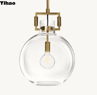 comprar 110-240V Pendente Suspenso Luz Maquinista Globo de Vidro Pendente fabricação em linha