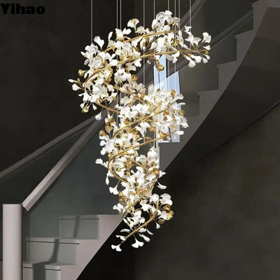 comprar Escalão contemporâneo montado no teto Gingko Lustre OEM fabricação em linha
