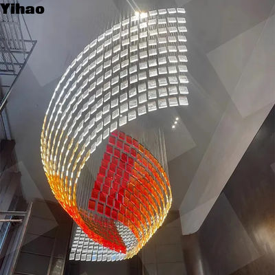 comprar 110-240V Hotel Lobby Lustreiro Moderno Cristal Grande Lustreiro fabricação em linha