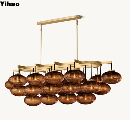 comprar 72''Estilo industrial Lustreiro de teto de latão antigo 110V-240V fabricação em linha