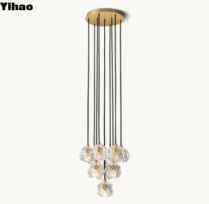 comprar 60 Watts Foyer luminárias Armazéns de teto alto Mesa de jantar Lustreiro Moderno fabricação em linha