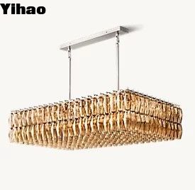 comprar Tecto Montado Latão LED Foyer Lâmpadas de candelabro Foyer Modernas Chrome Finish fabricação em linha