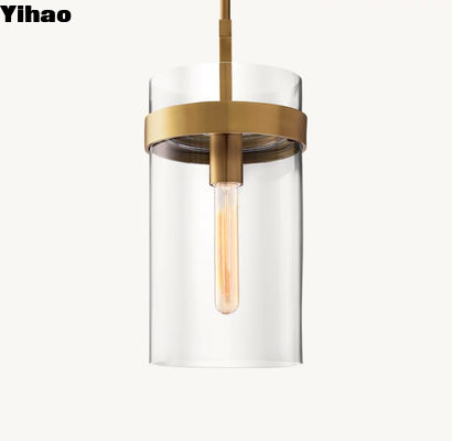 comprar Fonte de alimentação com fio rígido Lâmpadas simples de vidro de latão Lâmpadas individuais Pendente Ravelle 10 