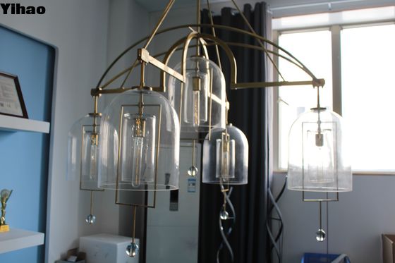 comprar Fulcrum Round Chandelier Brass Crystal Light Personalizado com 50,8 kg de capacidade de peso fabricação em linha