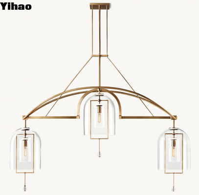 comprar American Style Fulcrum Linear Brass Chandelier com Vintage Brass Finish 48,2 kg fabricação em linha