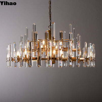 comprar Cor personalizável Bloomington Round Chandelier Brass Crystal Dimensão D 120cm x H 53.5cm fabricação em linha