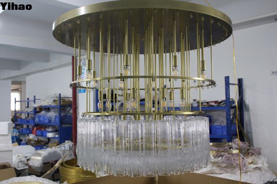 comprar Lâmpadas de cristal de latão para decoração 140 cm x 95 cm x 70 cm fabricação em linha