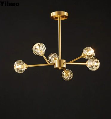 comprar Candela de cristal redonda personalizada para montagem de tecto interior fabricação em linha
