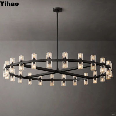 comprar Lâmpadas de cristal de vidro pendurado quente K5 para quarto Vila Sala de estar Dimensão D 120CM fabricação em linha
