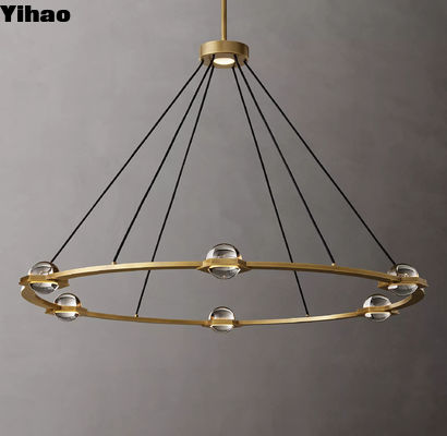 comprar Villa Sala de estar cristal candelabro com opções de personalização e montagem necessária fabricação em linha