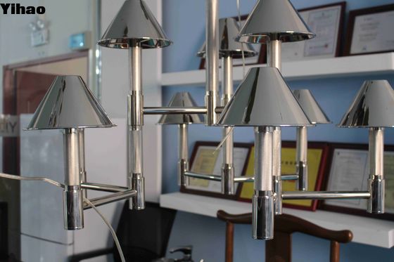 comprar Luxo yihaowo YH-1025-7 Cristal de latão candelabro para interior teto montado fabricação em linha