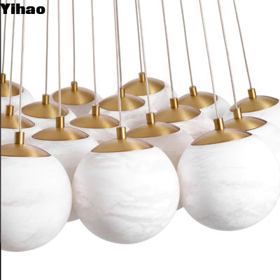 comprar Lâmpadas de pendente decorativo de arte moderna teto alto Redondo Hotel Lustreiro fabricação em linha