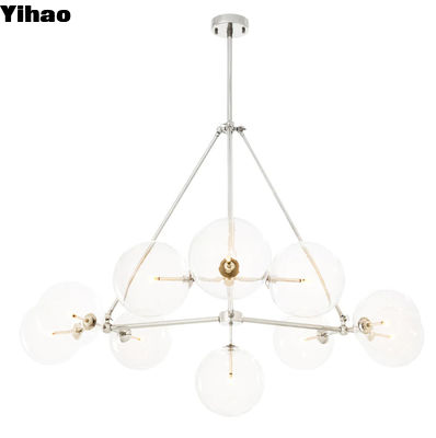 comprar Moderno luxuoso candelabro de vidro, teto LED candelabro moderno para sala de estar fabricação em linha