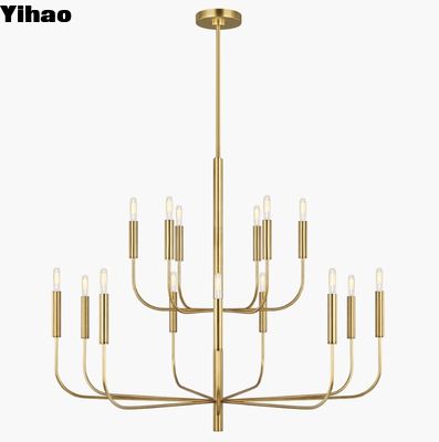 comprar Conforto Visual Brianna Grande Lustre de Dois Níveis EC10015 fabricação em linha