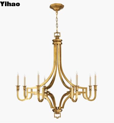 comprar CHC 1562 Mykonos Grande Lustreiro de Ferro / Lustreiro de Cristal de Brass Antigo fabricação em linha