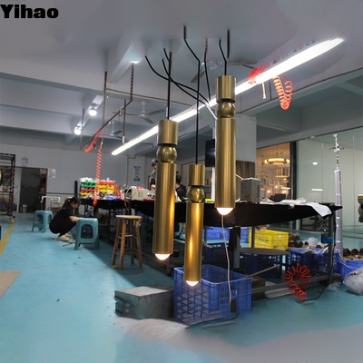 comprar Brass Frame Industrial Pendant Light with Crystal Shade E12 Base fabricação em linha