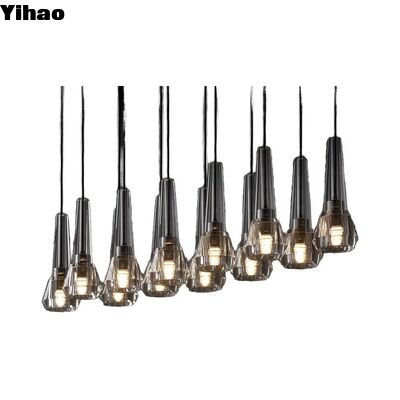 comprar Yihao Contemporânea Lâmpada Suspensa de Latão Linear com Altura Ajustável e 50000 Horas de Vida útil para Sala de estar fabricação em linha