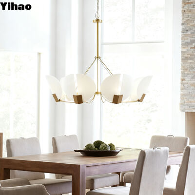 comprar Corpo de cobre moderno de luxo, sombra de pedra, pingente, candelabro de luz com 50000 horas de vida útil. fabricação em linha