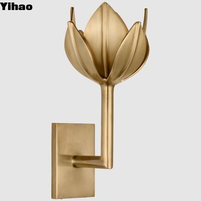 comprar Corpo de cobre moderno de luxo E26 LED Sconce de parede com 30000 horas de vida útil para decoração de casa fabricação em linha