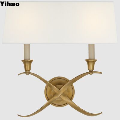 comprar Lâmpada de parede de cobre feita à mão com 2700K de luz branca quente e design moderno para sala de estar fabricação em linha