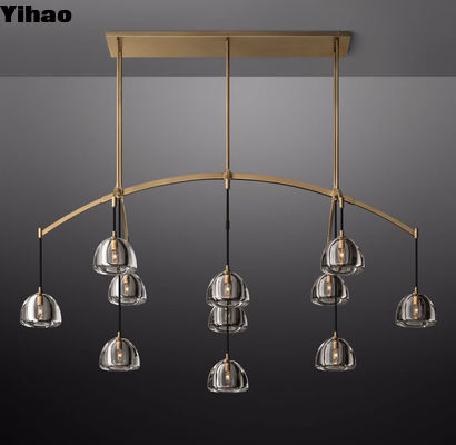 candelabro linear hemisférico 72'