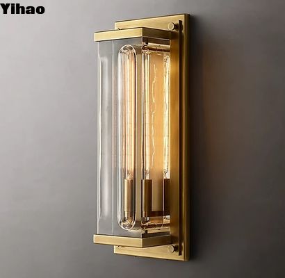 8'W X 4'D X 20'H Lâmpadas de parede decorativas Lâmpadas de parede de cristal modernas