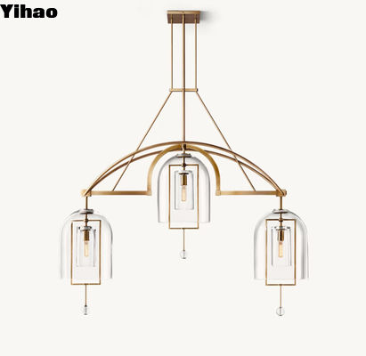 60w Incandescente Lâmpadas de Tecto de Brass Moderno em Níquel / Bronze / Brass