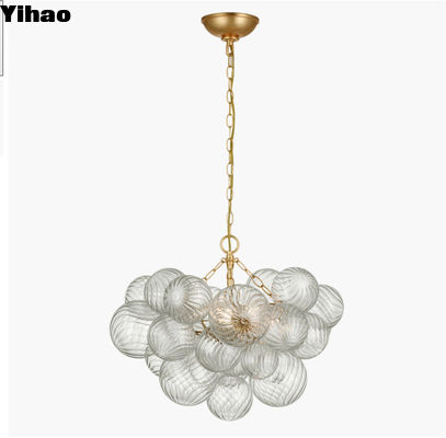 Talia Pequeno candelabro de teto Lâmpadas Câmara de jantar Plug In Brass Cristal Candelabro