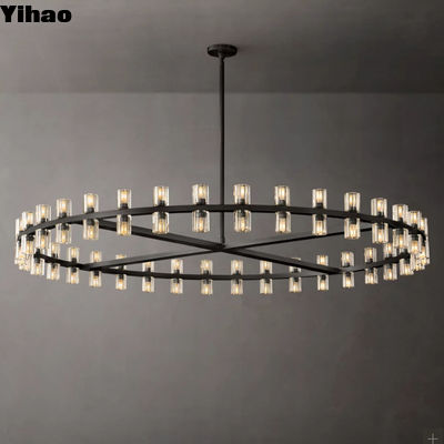 Lâmpadas de cristal redondas modernas para mesa de jantar sala de estar iluminação do quarto