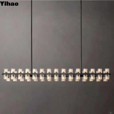 Lâmpada de cristal de luxo D 137CM personalizável para quarto sala de estar decoração moderna