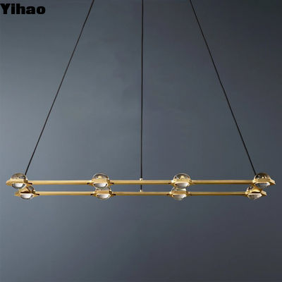 Moderno rectangular candelabro interior de montagem necessária para sala de estar ou bar