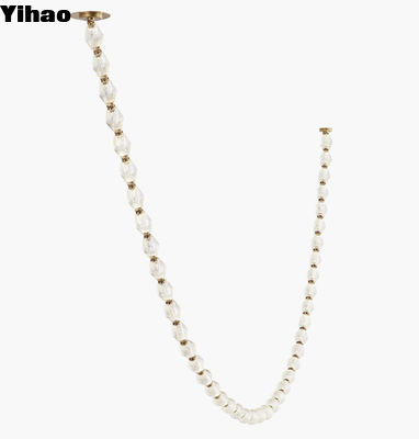 Lustreira moderna personalizada com vidro de latão, Lustreira moderna de cristal