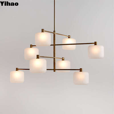Candelabro de corpo de bronze Yihao com 2700K LEDs brancos quentes e 50000 horas de vida útil para sala de estar