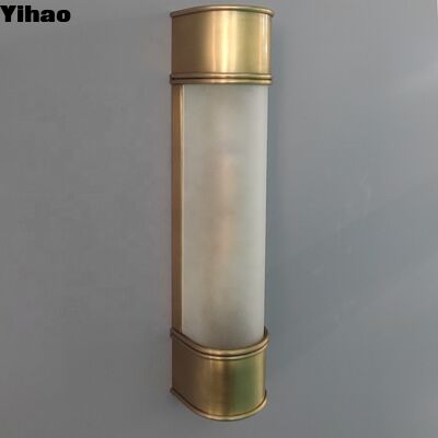 Lâmpada de parede de latão moderna de Yihao 3500K Sconce LED branco quente para sala de estar e quarto